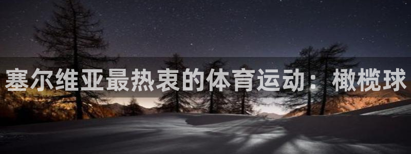 bbin视讯游戏官网：塞尔维亚最热衷的体育运动：橄榄球