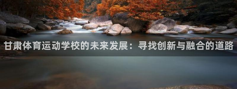 bbin视讯游戏官网：甘肃体育运动学校的未来发展：寻找创新与融合的道路