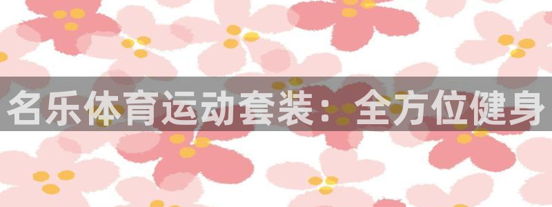 bbin视讯下：名乐体育运动套装：全方位健身